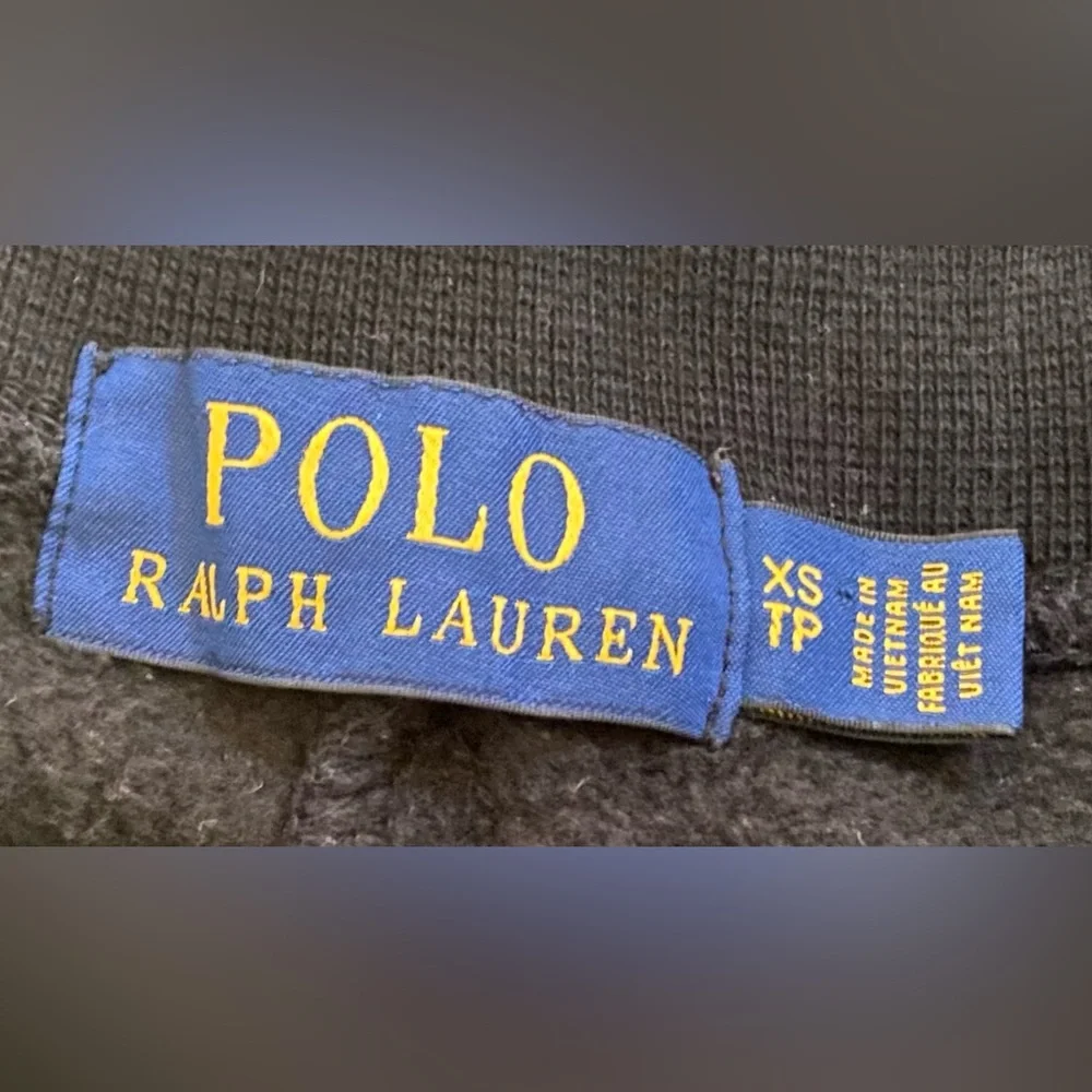 Polo Ralph Lauren Men’s Sz XS Polo‎ Black Fleece Sweatpants